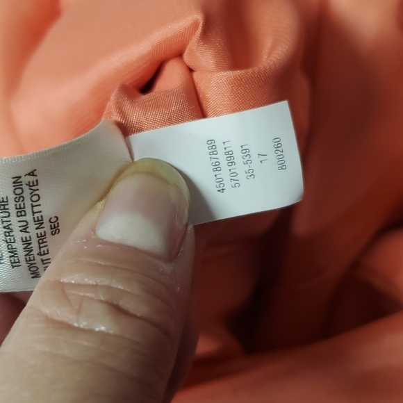 WHBM Peach Bodycon SZ 8 - Picture 7 of 10